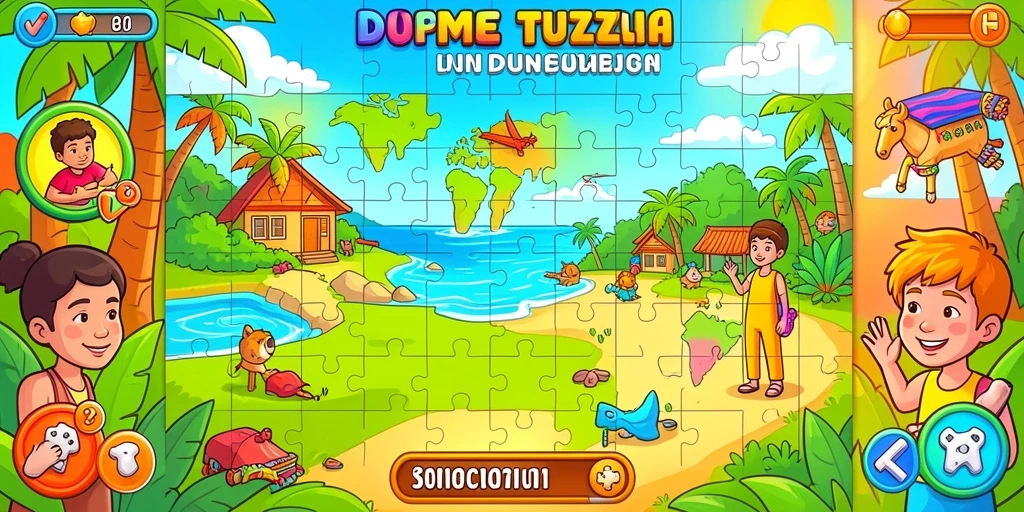 Antarmuka utama game yang menarik.