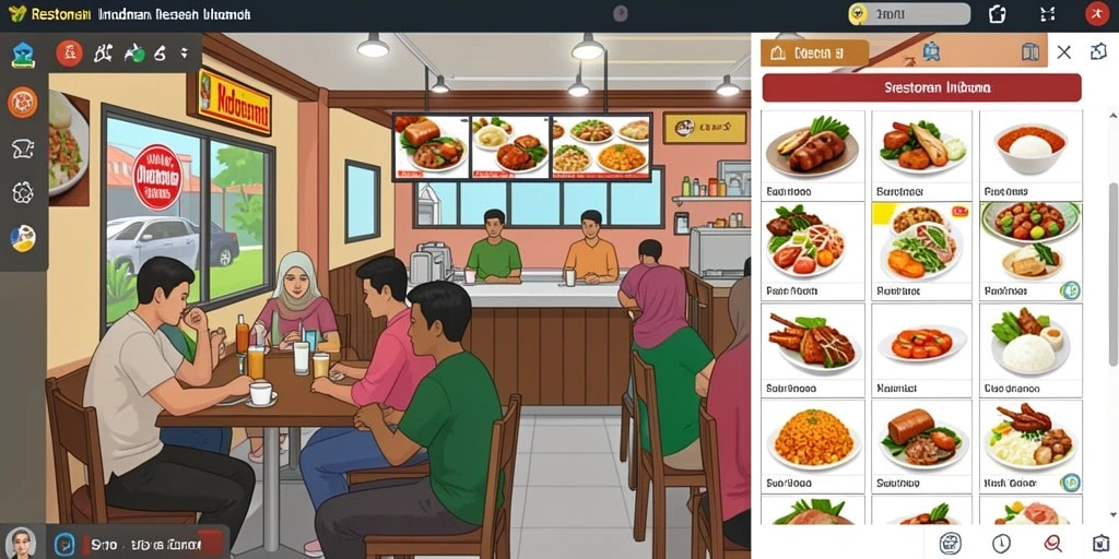 Tampilan menu utama yang menarik dan mudah dinavigasi.