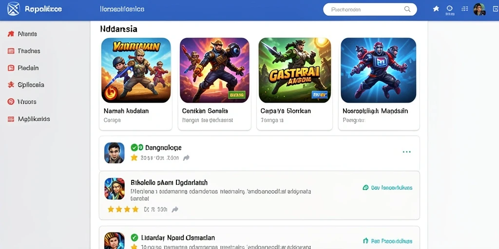 Menampilkan karakter utama dalam petualangan.