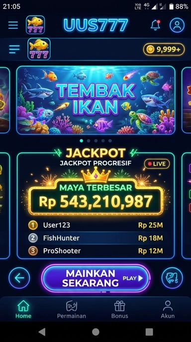Pratinjau antarmuka uus777 — aplikasi APK resmi Android v4.1.8